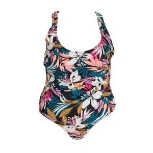 NWT Kona Sol multicolor floral one piece swimsuit size small